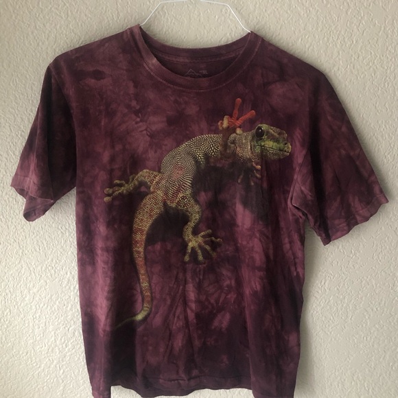 funny lizard tie dye t shirt! - Picture 2 of 3